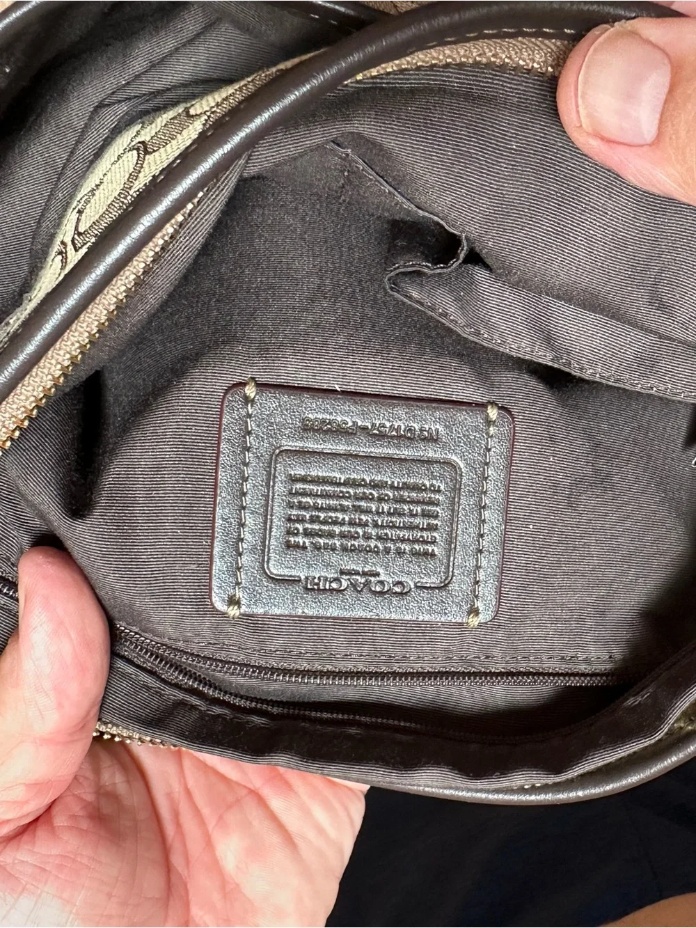 Coach Signature Crossbody Bag in Brown